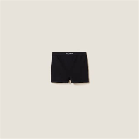 miu miu boxershorts|Black Seamless Boxer Shorts .